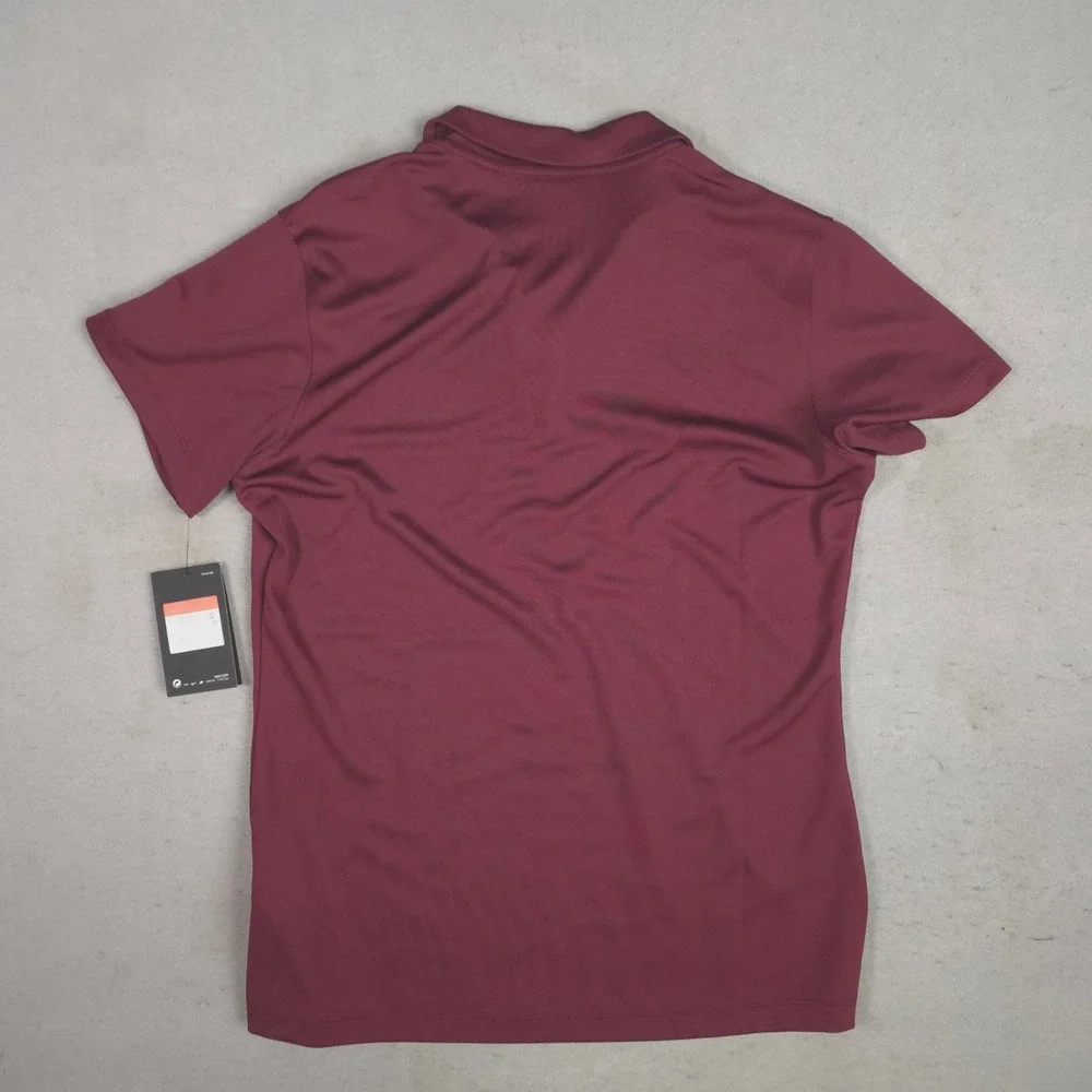 Nike Dri-FIT Womens Maroon Bulldogs Athletics Polo Shirt 908426-669 Size L NEW
